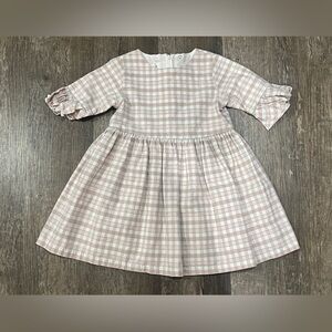 Final price DONDOLO LT PINK PLAID DRESS